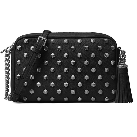 MICHAEL Michael Kors Handbags - 💖HP💖Michael Kors Stud Camera Crossbody(Leather)